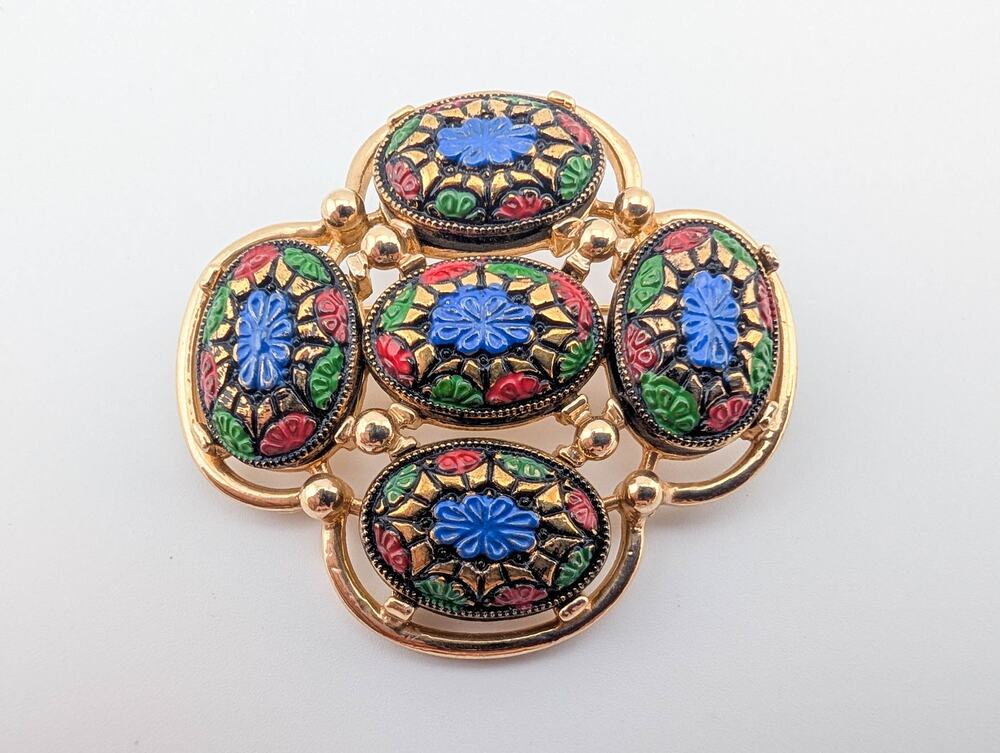 Vintage SARAH COVENTRY Moroccan Style Brooch "Light of the Earth"